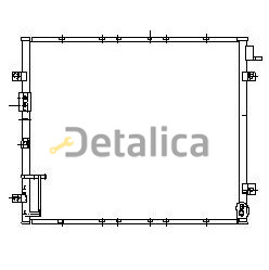 Радиатор кондиционера для Киа Соренто от 2002 (Nissens)