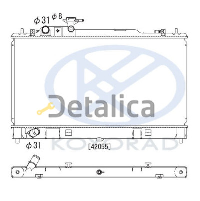 Радиатор охлаждения для Мазда 6 от 2005 1.8 2.0 МТ Koyo Япония