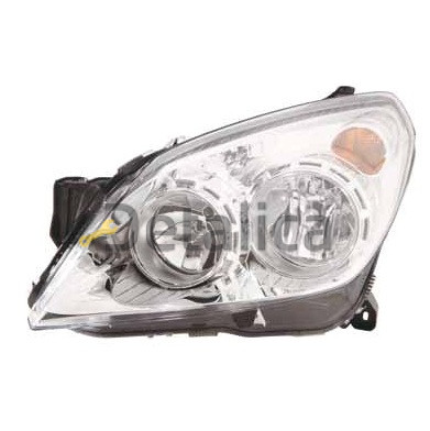 Фара правая с регулятором мотора внутри хром для Опель Астра H