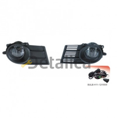 Фары противотуманные комплект с решётками для Сузуки Свифт от 2005 года