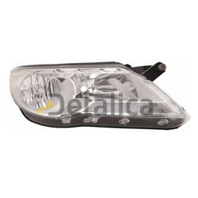 Фара правая с рег мотора для Фольксваген Тигуан от 2007-2010 (Depo) Фара правая с рег мотора для Фольксваген Тигуан от 2007-2010 (Depo)