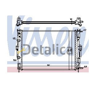 Радиатор охлаждения для Рено Меган 2 1.6 2.0 АТ Termal Тайвань