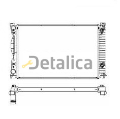 Радиатор охлаждения для Ауди А6 C6 от 2004 (Nissens) АТ
