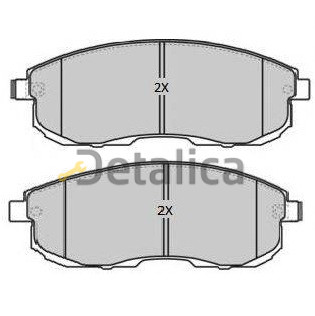 Колодки передние для Ниссан Сентра В17 NiBK Япония
