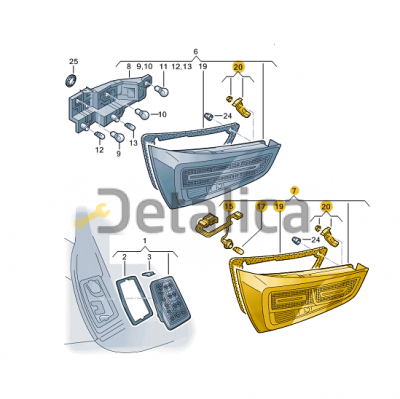 Фонарь задний правый для Audi A1 Hella ( Германия ) диодный Led