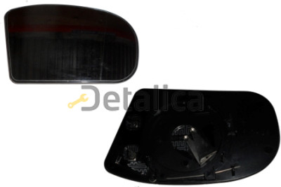 Стекло зеркала для Мерседес W203 правое электр с подогревом (aspherical) (Тайвань)