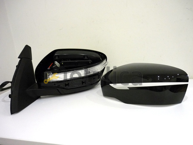 Зеркало левое для Ниссан Кашкай J11E электрическое с подогревом ук. поворота