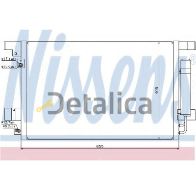 Радиатор кондиционера для Митсубиси АСХ Nissens Дания