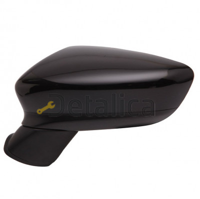 Зеркало левое электрическое с подогревом автоскладывающееся с указателем поворота aspherical грунтованное для мазда 6 от 2013