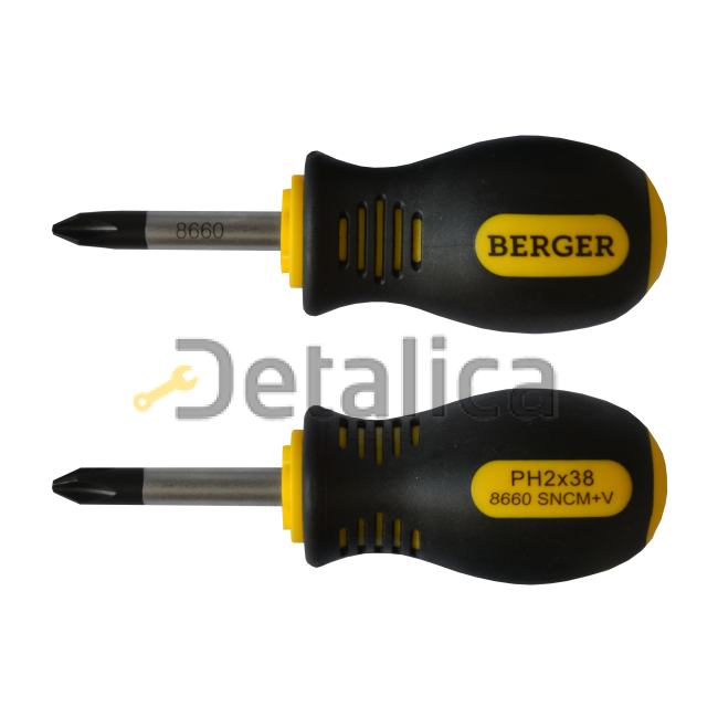 Отвертка крестовая 2*38 мм BERGER BG-SD038PH2