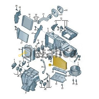Фильтр салона для Шкода Суперб оригинал угольный