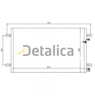 Радиатор кондиционера для Ауди А6 С6 от 2004 (Китай)