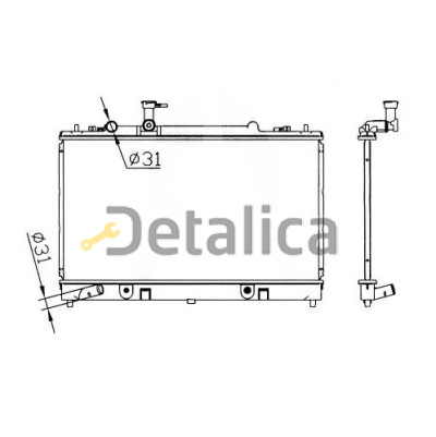 Радиатор охлаждения для мазда 6 ГГ 1.8 2 АТ Китай