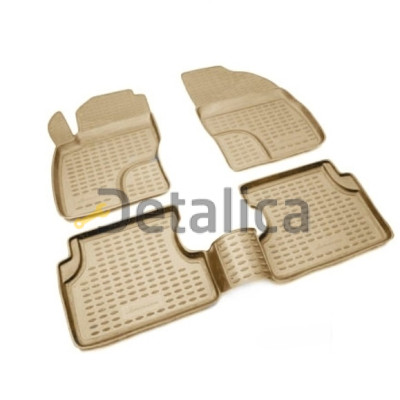 Коврики в салон Lexus RX350 2003-2009 резиновые 4 шт бежевые Коврики в салон Lexus RX350 2003-2009 резиновые 4 шт бежевые