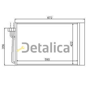 Радиатор кондиционера для BMW E65 от 2002 NISSENS AVA