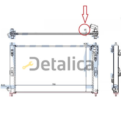 Радиатор охлаждения для Mitsubishi Outlander XL 2012 Ava Германия