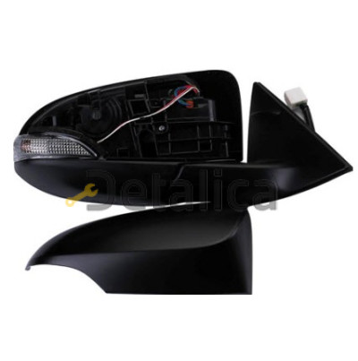Зеркало правое электр с подогрев диод ук поворота для Тойота Камри V50 от 2011 (Тайвань) convex грунт