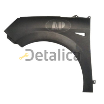 Крыло переднее левое пластик грунт для Рено Сценик от 2003