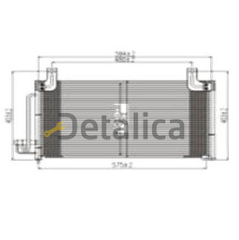Радиатор кондиционера для Киа Рио от 2001 (Китай)