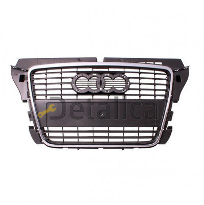 Решетка радиатора с хром молдингом Ауди А3 от 2008-2011 (Тайвань)