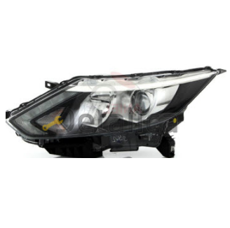 Фара передняя левая для Ниссан Кашкай J11 Depo линзованная с регулятором мотора