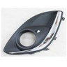 Решетка перднего бампера левая с хромированным молдингом для Opel Corsa D от 2011