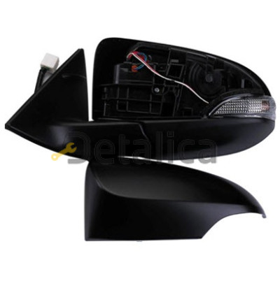 Зеркало левое электр с подогрев автосклад диод ук поворота для Тойота Камри V50 от 2011 (Тайвань) convex грунт