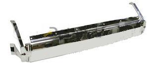 Бампер для Митсубиси Pajero III задний центральный, хром (Китай)