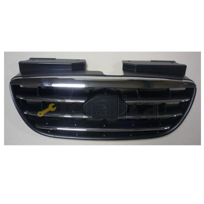 Решетка радиатора хром-черная для Хендай Элантра 4 от 2007 до 2009 (Китай)