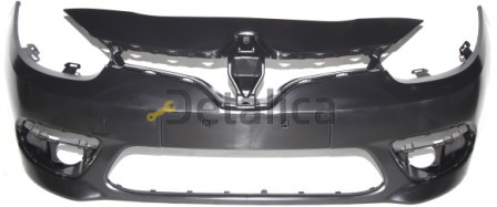 Renault FLUENCE бампер передн с отв п/противотум черн (Италия)