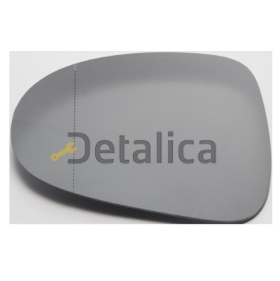 Стекло зеркала левое электрическое с подогревом для Фольксваген Туарег от 2011 (Тайвань) aspherical