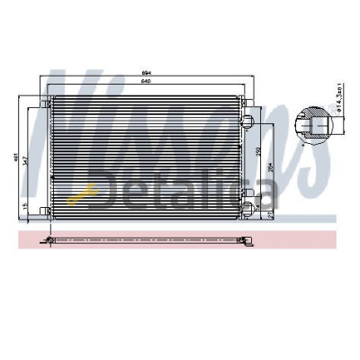 Радиатор кондиционера для Renault Megan II Китай