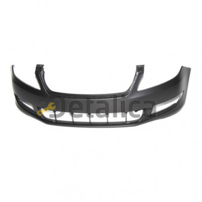 Бампер передний без отв под омыватели фар для Шкода Фабия от 2010 (Тайвань) грунт