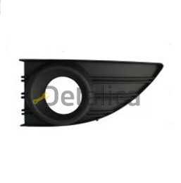 Решетка бампера передняя левая с отверстием под противотуманку черная для рено флюенс от 2010