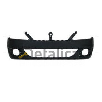 Бампер передний с отверстиями под противотуманки черный для рено логан от 2010      RNLOG10-164B