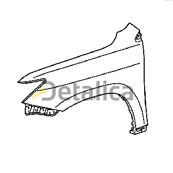 Крыло переднее левое оригинал для лексус LX570 от 2007