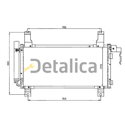 Радиатор кондиционера для Мазда 6 ГГ Nissens Дания