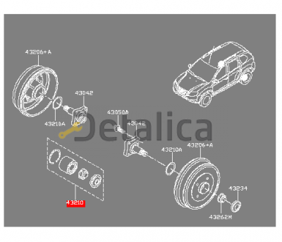 Подшипник ступици задней для Ниссан Террано D10 оригинал