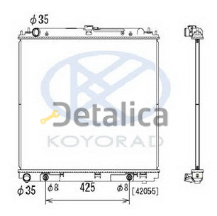Радиатор охлаждения для Ниссан Навара Д40 Koyo Япония Радиатор охлаждения для Ниссан Навара Д40 Koyo Япония