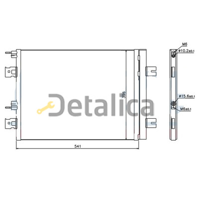 Радиатор кондиционера для Рено Меган 2 с осушителем Китай