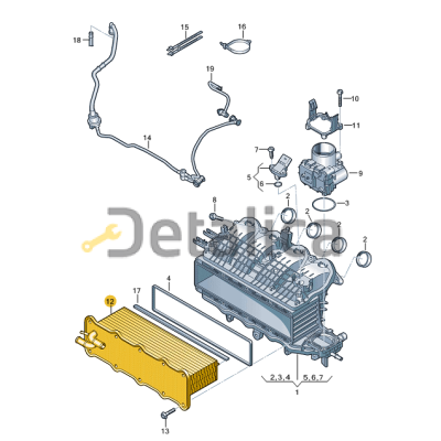 Интеркуллер для Шкода Кодиак Vika Китай