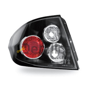 Фонари задние комплект-тюнинг красно-белые внутри черные на Хендай Гетц от 2006 (Junyan)