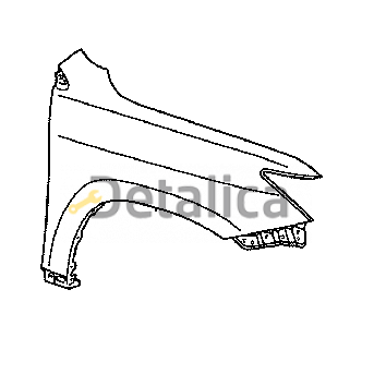 Крыло переднее правое оригинал для лексус LX570 от 2007