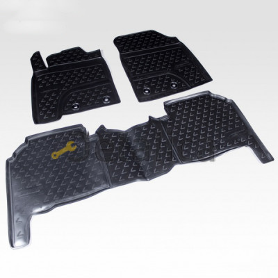 Коврики в салон Lexus LX570 2012-2015 резиновые 5 мест 3 шт Коврики в салон Lexus LX570 2012-2015 резиновые 5 мест 3 шт