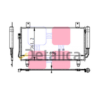 Радиатор кондиционера для Митсубиси Аутлендер 3 от 2013 Китай