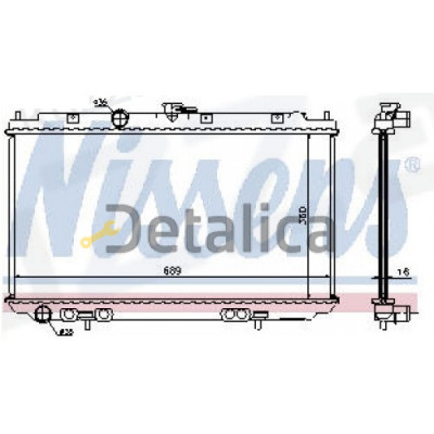 Радиатор охлаждения для Ниссан Альмера Н16 Nissens Дания