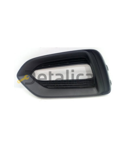 Решетка переднего бампера левая с отверстием под ходовые огни (DRL) для Хендай Солярис от 2017 (Китай)