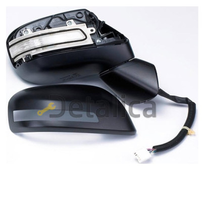 Зеркало правое электрическое с подогревом автоскладывающееся диод с указателем поворота 9 контактное convex грунтованное для хонда цивик от 2012