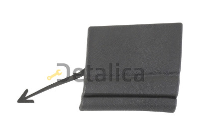 Заглушка буксировочного крюка Фольксваген TOUAREG бампер прав перед (Тайвань)