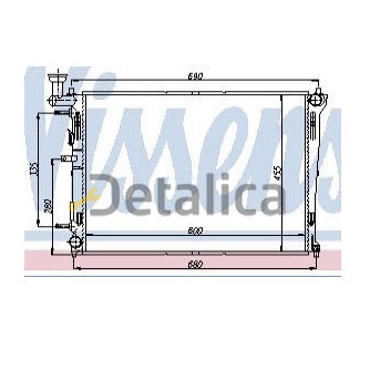 Радиатор охлаждения для Киа Сид от 2007 (Nissens)